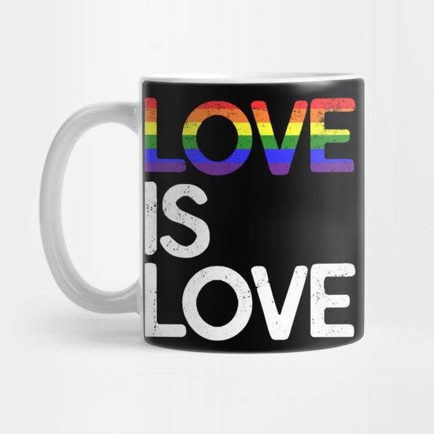 LGBT Gay Pride T-shirt Love is Love by zaymen.bouragba